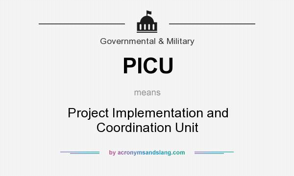 What does PICU mean? It stands for Project Implementation and Coordination Unit