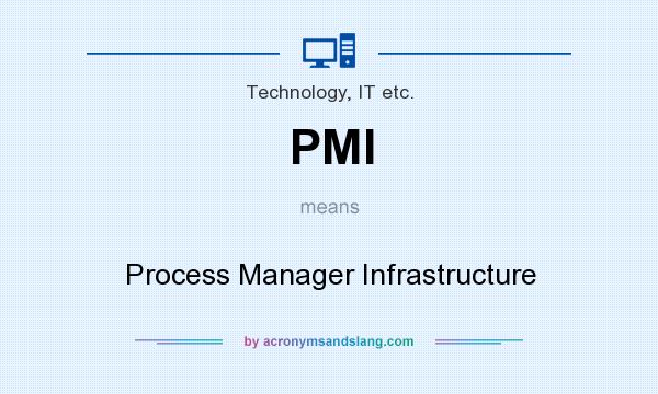 What does PMI mean? It stands for Process Manager Infrastructure