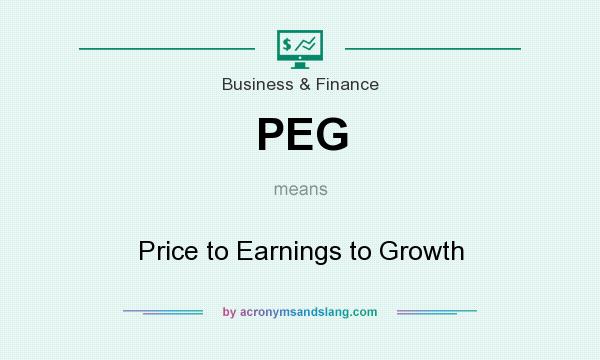 What does PEG mean? It stands for Price to Earnings to Growth