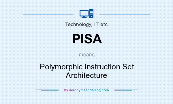 What does PISA mean? It stands for Polymorphic Instruction Set Architecture
