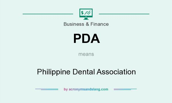 What does PDA mean? It stands for Philippine Dental Association