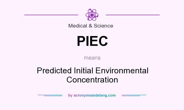 What does PIEC mean? It stands for Predicted Initial Environmental Concentration
