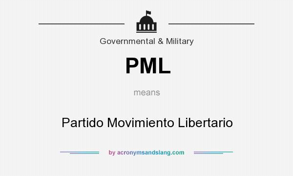 What does PML mean? It stands for Partido Movimiento Libertario