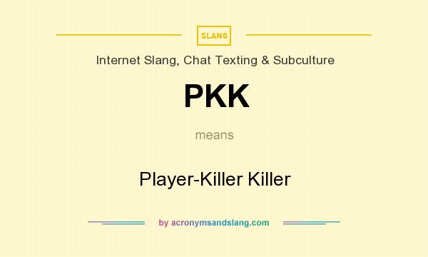 What does PKK mean? It stands for Player-Killer Killer