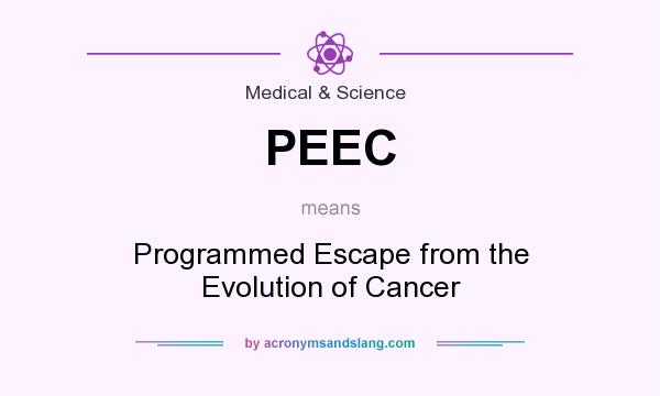 What does PEEC mean? It stands for Programmed Escape from the Evolution of Cancer
