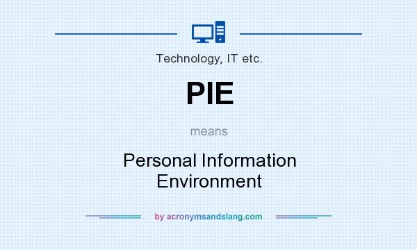 What does PIE mean? It stands for Personal Information Environment