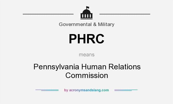 What does PHRC mean? It stands for Pennsylvania Human Relations Commission