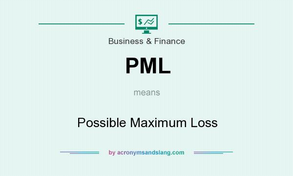 What does PML mean? It stands for Possible Maximum Loss