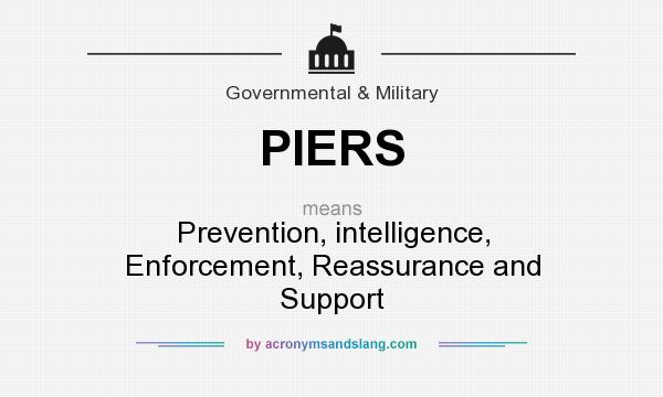 What does PIERS mean? It stands for Prevention, intelligence, Enforcement, Reassurance and Support