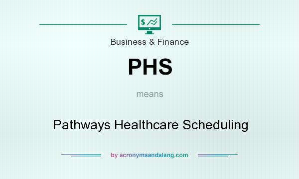 What does PHS mean? It stands for Pathways Healthcare Scheduling