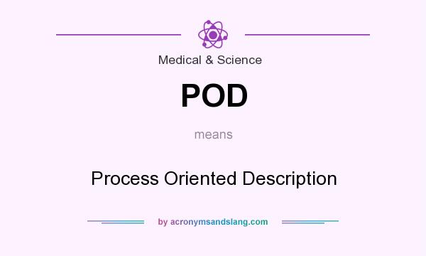 What does POD mean? It stands for Process Oriented Description