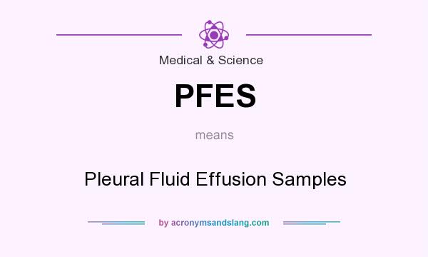 What does PFES mean? It stands for Pleural Fluid Effusion Samples