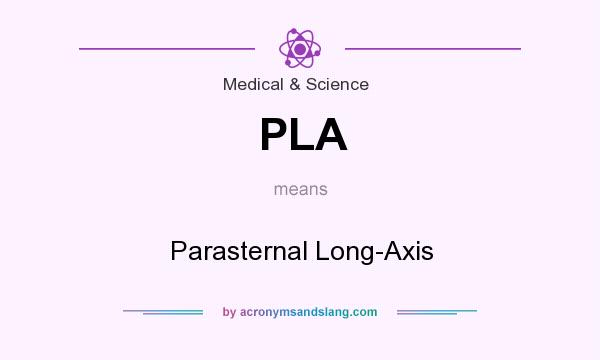 What does PLA mean? It stands for Parasternal Long-Axis