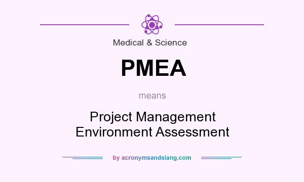 What does PMEA mean? It stands for Project Management Environment Assessment