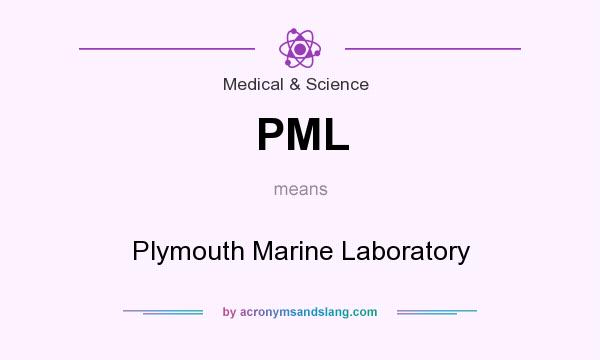 What does PML mean? It stands for Plymouth Marine Laboratory