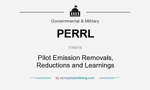 What does PERRL mean? It stands for Pilot Emission Removals, Reductions and Learnings