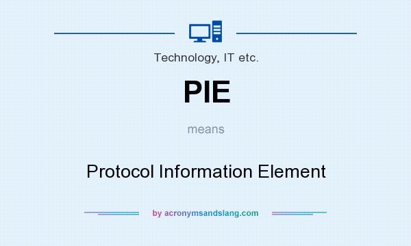 What does PIE mean? It stands for Protocol Information Element