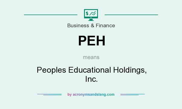What does PEH mean? It stands for Peoples Educational Holdings, Inc.