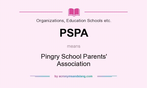 What does PSPA mean? It stands for Pingry School Parents` Association