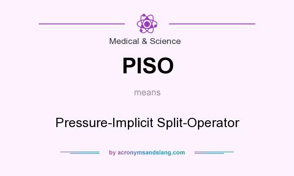 What does PISO mean? It stands for Pressure-Implicit Split-Operator
