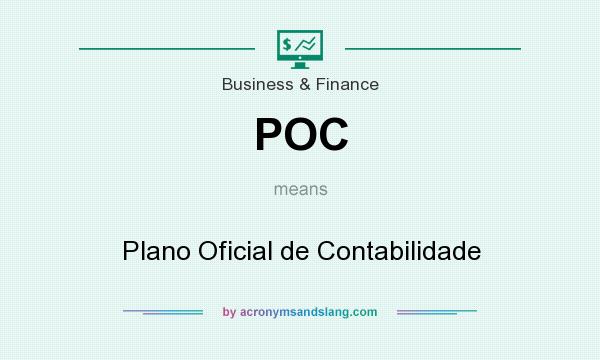 What does POC mean? It stands for Plano Oficial de Contabilidade