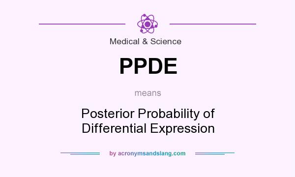 What does PPDE mean? It stands for Posterior Probability of Differential Expression