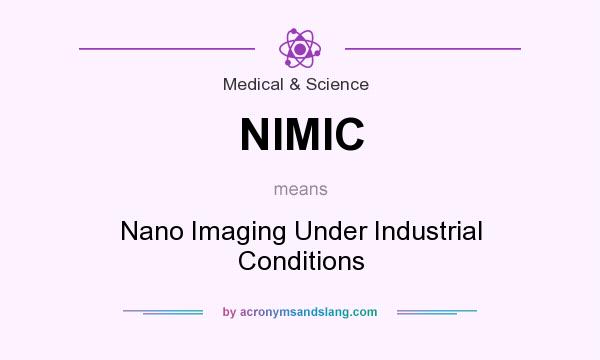 What does NIMIC mean? It stands for Nano Imaging Under Industrial Conditions