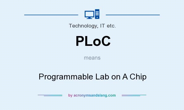 What does PLoC mean? It stands for Programmable Lab on A Chip