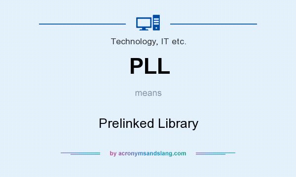 What does PLL mean? It stands for Prelinked Library