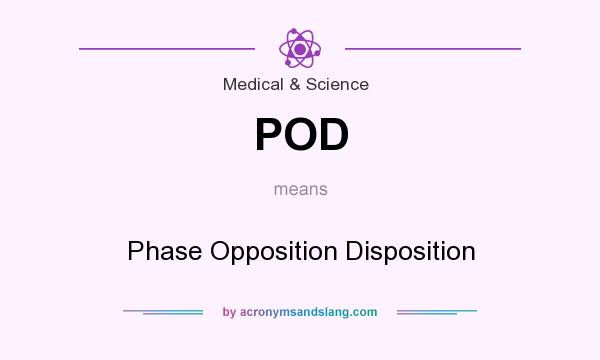 What does POD mean? It stands for Phase Opposition Disposition