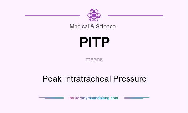 What does PITP mean? It stands for Peak Intratracheal Pressure