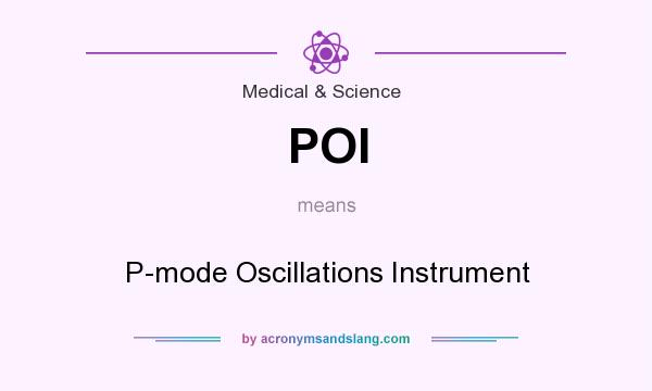 What does POI mean? It stands for P-mode Oscillations Instrument