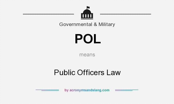 What does POL mean? It stands for Public Officers Law