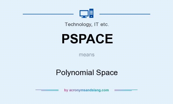 What does PSPACE mean? It stands for Polynomial Space