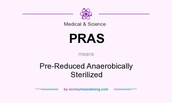 What does PRAS mean? It stands for Pre-Reduced Anaerobically Sterilized