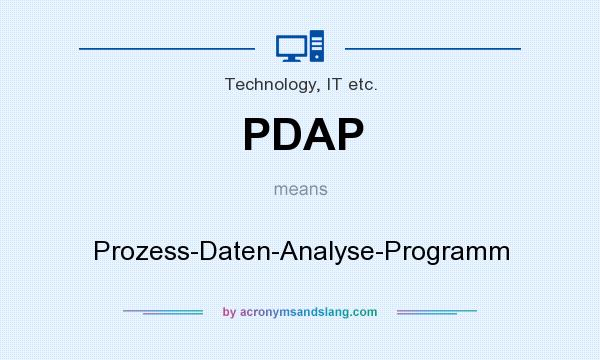 What does PDAP mean? It stands for Prozess-Daten-Analyse-Programm