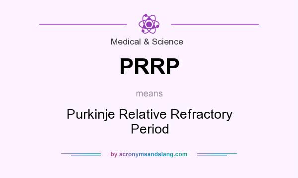What does PRRP mean? It stands for Purkinje Relative Refractory Period
