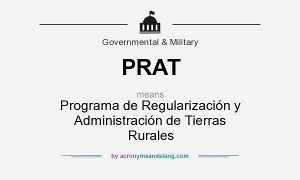 What does PRAT mean? It stands for Programa de Regularización y Administración de Tierras Rurales