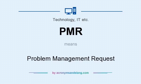 What does PMR mean? It stands for Problem Management Request