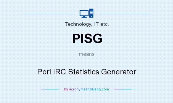 What does PISG mean? It stands for Perl IRC Statistics Generator
