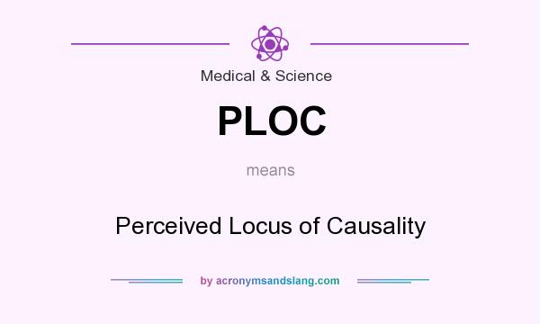 What does PLOC mean? It stands for Perceived Locus of Causality