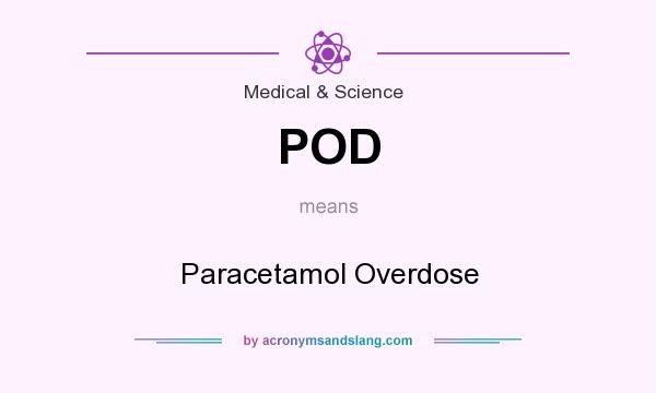 What does POD mean? It stands for Paracetamol Overdose