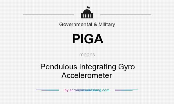 What does PIGA mean? It stands for Pendulous Integrating Gyro Accelerometer