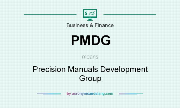What does PMDG mean? It stands for Precision Manuals Development Group