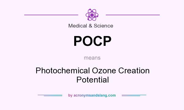What does POCP mean? It stands for Photochemical Ozone Creation Potential