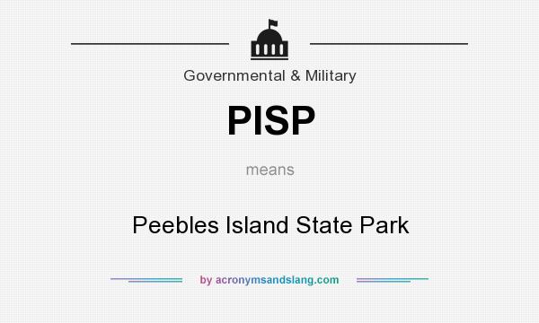 What does PISP mean? It stands for Peebles Island State Park
