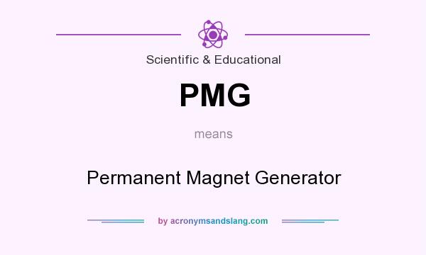 What does PMG mean? It stands for Permanent Magnet Generator