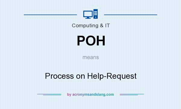 What does POH mean? It stands for Process on Help-Request