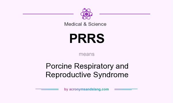 What does PRRS mean? It stands for Porcine Respiratory and Reproductive Syndrome