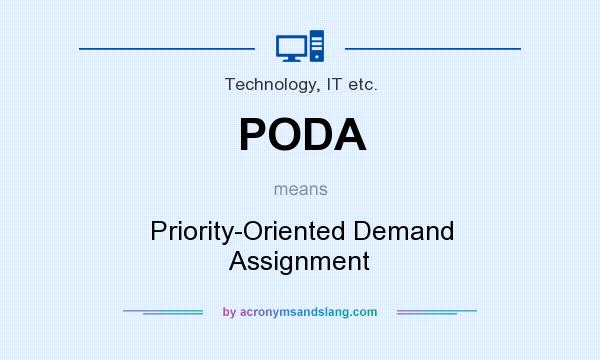 What does PODA mean? It stands for Priority-Oriented Demand Assignment